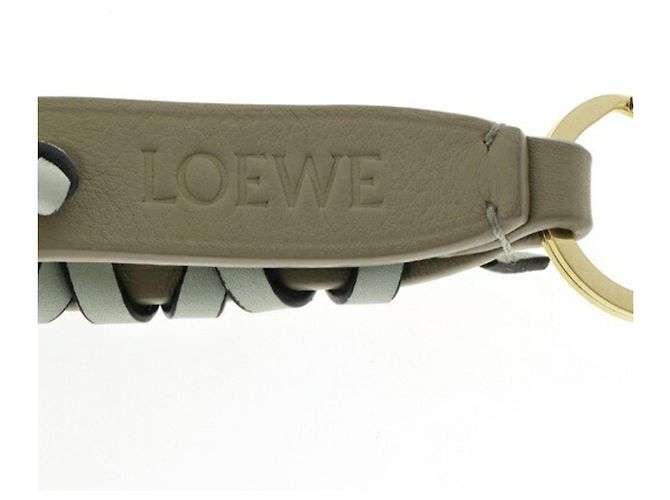 Portachiavi intrecciato Loewe Marrone Beige - vista 3