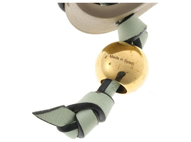 Portachiavi intrecciato Loewe Marrone Beige - vista 4