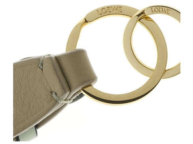 Portachiavi intrecciato Loewe Marrone Beige - vista 5