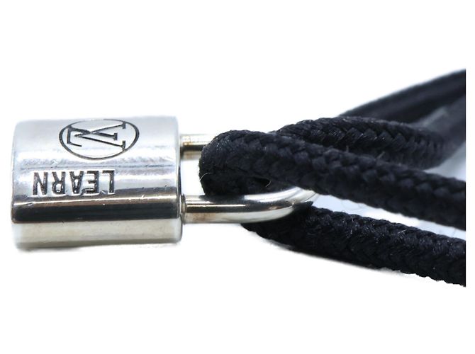 Charm lucchetto Ag925 Louis Vuitton Q05942 Bracciale Lockit Rahn in argento Nero - vista 3