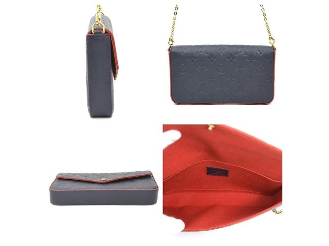 Monogram Empreinte Schultertasche von Louis Vuitton Marineblau - Ansicht 2
