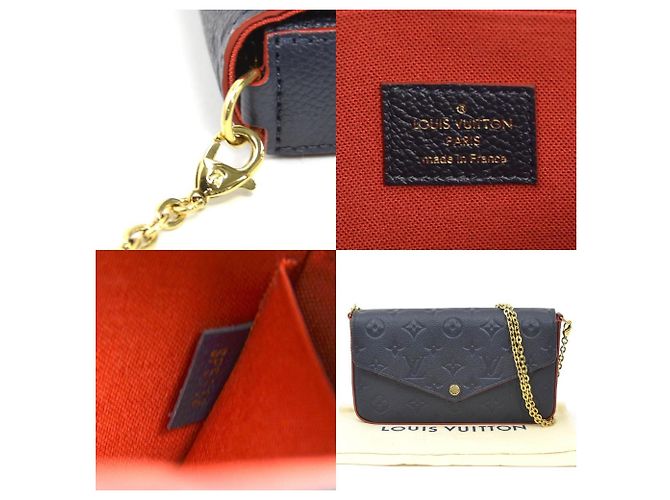 Monogram Empreinte Schultertasche von Louis Vuitton Marineblau - Ansicht 5