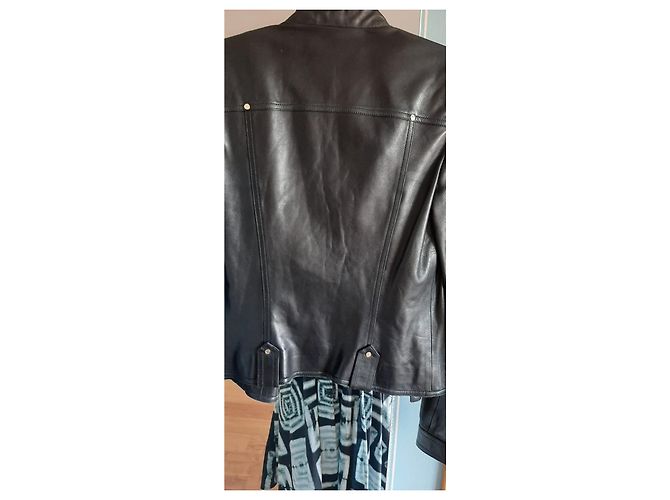 Marmont Gucci Leder Bikerjacke Schwarz - Ansicht 4