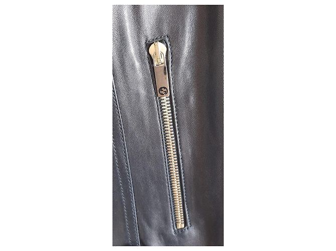 Marmont Gucci Leder Bikerjacke Schwarz - Ansicht 5