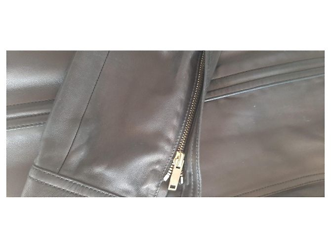 Marmont Gucci Leder Bikerjacke Schwarz - Ansicht 6