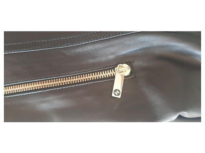 Marmont Gucci Leder Bikerjacke Schwarz - Ansicht 7
