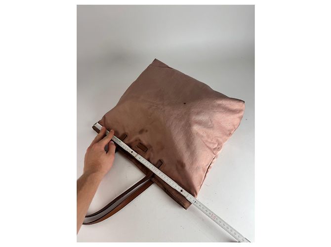 Vintage Gucci Monogram Tote Bag Pink Brown - Ansicht 10