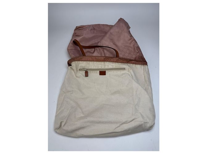 Vintage Gucci Monogram Tote Bag Pink Brown - Ansicht 3
