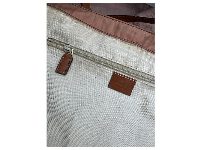 Vintage Gucci Monogram Tote Bag Pink Brown - Ansicht 4