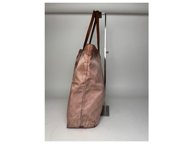 Vintage Gucci Monogram Tote Bag Pink Brown - Ansicht 6