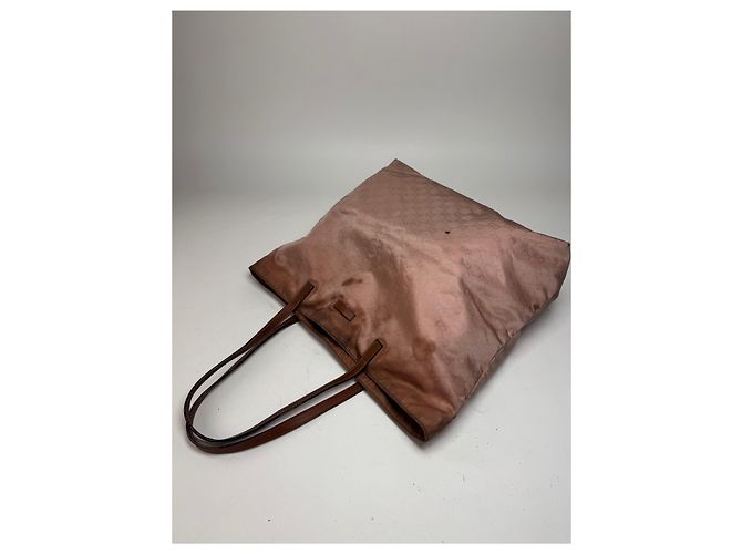 Vintage Gucci Monogram Tote Bag Pink Brown - Ansicht 9