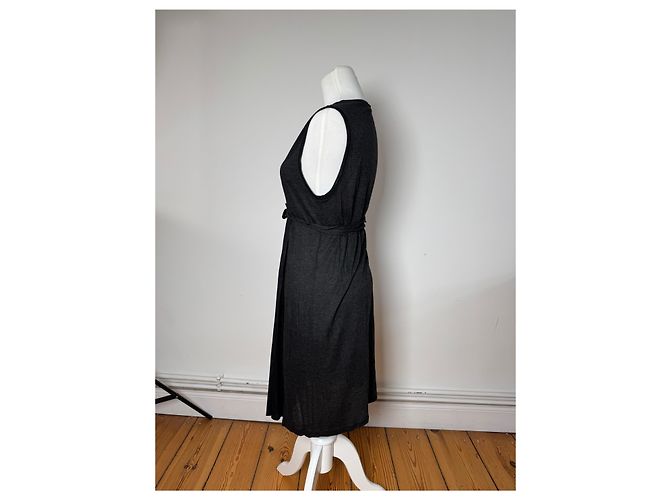 Stella Mc Cartney Vintage Stella McCartney Wollkleid Schwarz Anthrazitgrau - Ansicht 2