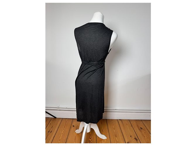 Stella Mc Cartney Vintage Stella McCartney Wollkleid Schwarz Anthrazitgrau - Ansicht 3