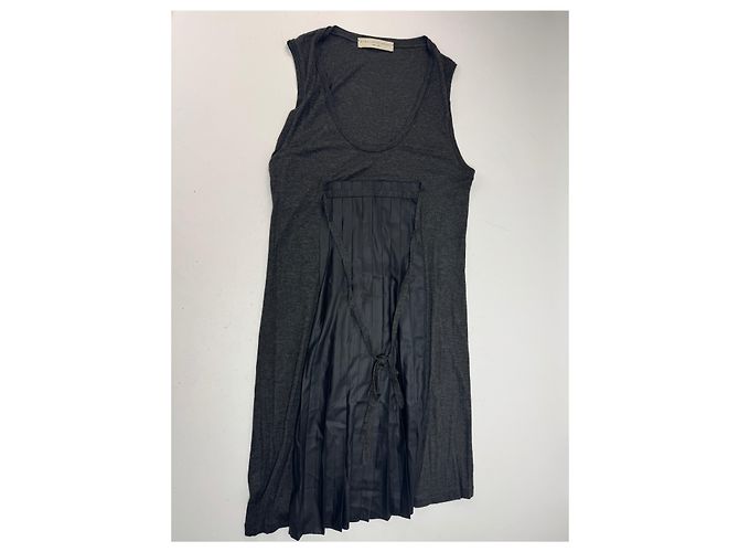 Stella Mc Cartney Vintage Stella McCartney Wollkleid Schwarz Anthrazitgrau - Ansicht 4