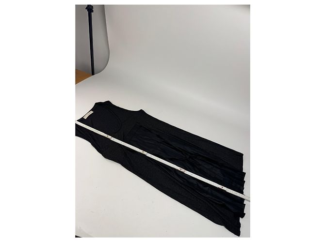 Stella Mc Cartney Vintage Stella McCartney Wollkleid Schwarz Anthrazitgrau - Ansicht 9