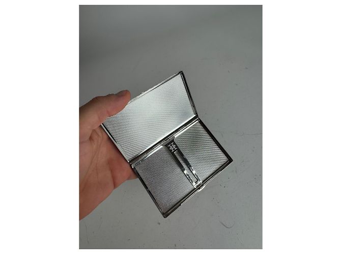 Vintage Givenchy Metal Card Holder / Cigarette Case Silver Silvery - view 3