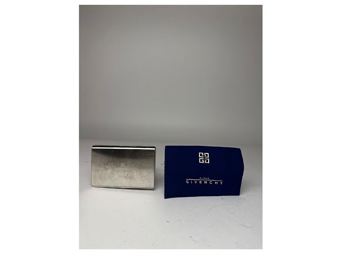 Vintage Givenchy Metal Card Holder / Cigarette Case Silver Silvery - view 4