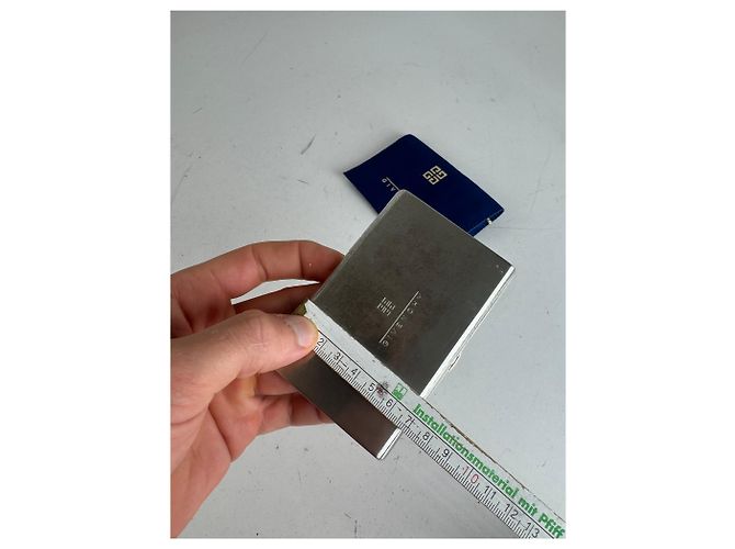 Vintage Givenchy Metal Card Holder / Cigarette Case Silver Silvery - view 8