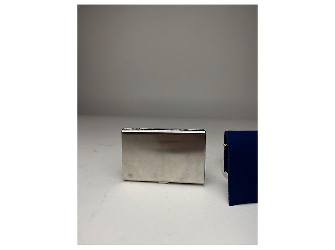 Vintage Givenchy Metal Card Holder / Cigarette Case Silver Silvery - view 9