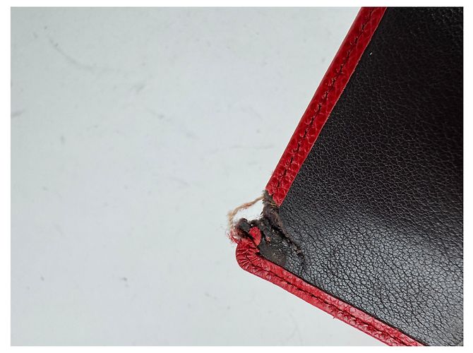 Vintage Loewe Madrid Leather Wallet Red - view 4