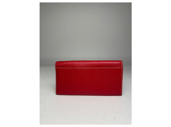 Vintage Loewe Madrid Leather Wallet Red - view 9