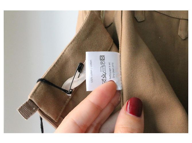 Falda de algodón Alaïa beige/marrón nueva con etiqueta tamaño 34 - vista 8