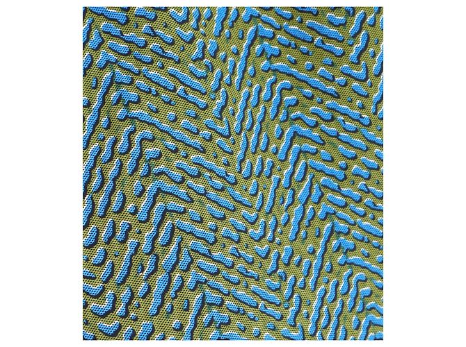 Falda acampanada con estampado de gota de agua Prada Otoño 2015 Azul Verde - vista 4