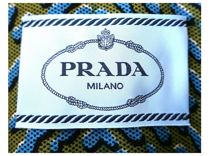 Falda acampanada con estampado de gota de agua Prada Otoño 2015 Azul Verde - vista 6