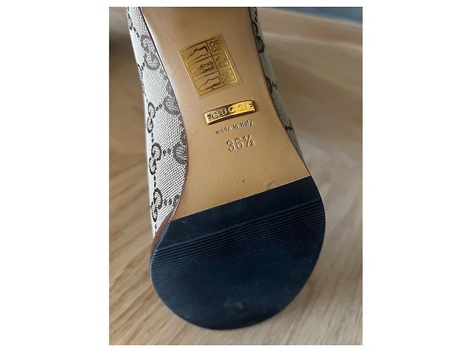 Gucci Overknee Stiefel Creme - Ansicht 3