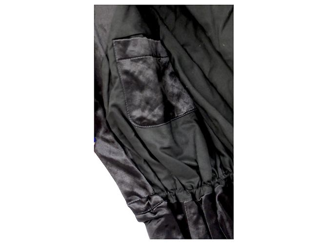 Lanvin x Alber Elbaz Spring 2006 Crinkle Satin Jacket Black - view 5