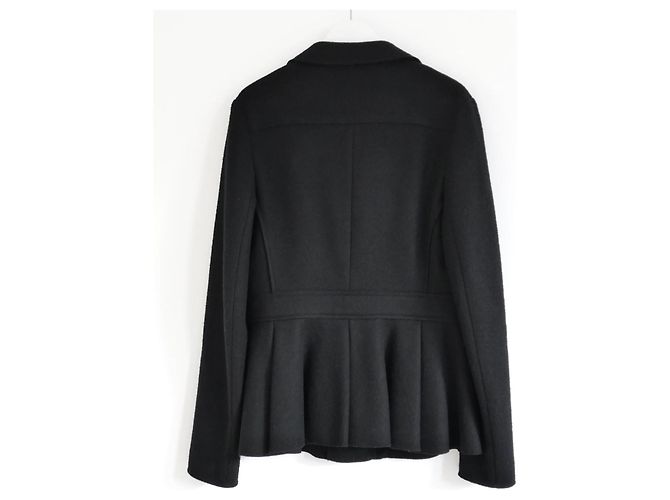 Prada Fall 2008 Black Wool Felt Corset Bust Jacket - view 2