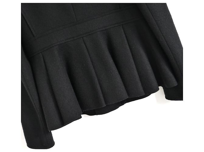 Prada Fall 2008 Black Wool Felt Corset Bust Jacket - view 3