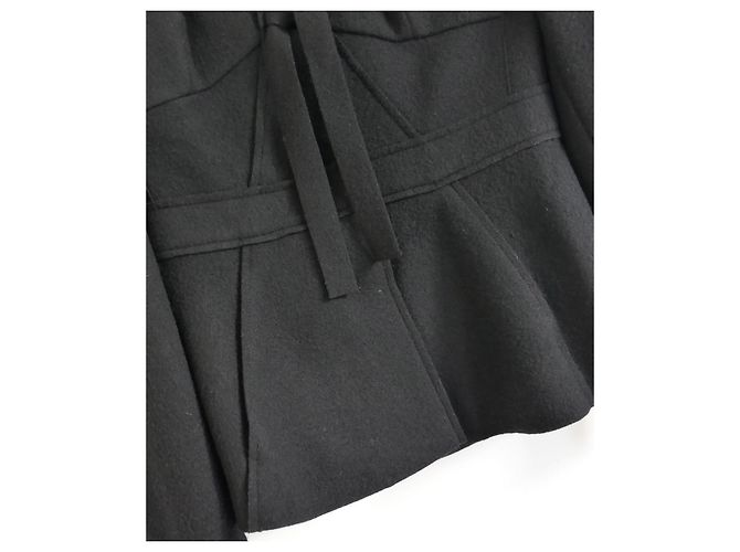 Prada Fall 2008 Black Wool Felt Corset Bust Jacket - view 5