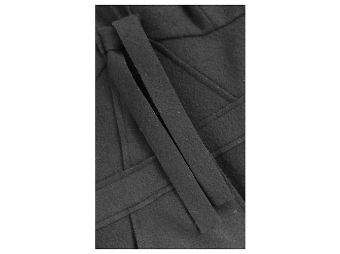 Prada Fall 2008 Black Wool Felt Corset Bust Jacket - view 7