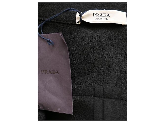 Prada Fall 2008 Black Wool Felt Corset Bust Jacket - view 8