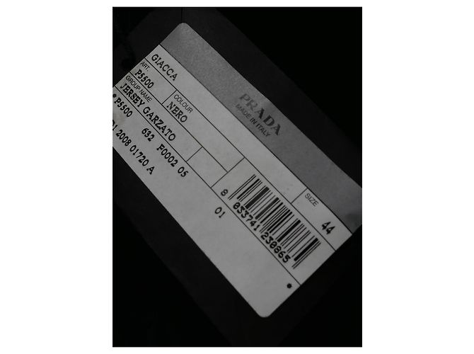 Prada Fall 2008 Black Wool Felt Corset Bust Jacket - view 9