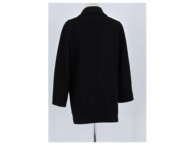 The Kooples Abrigo de lana negro - vista 6