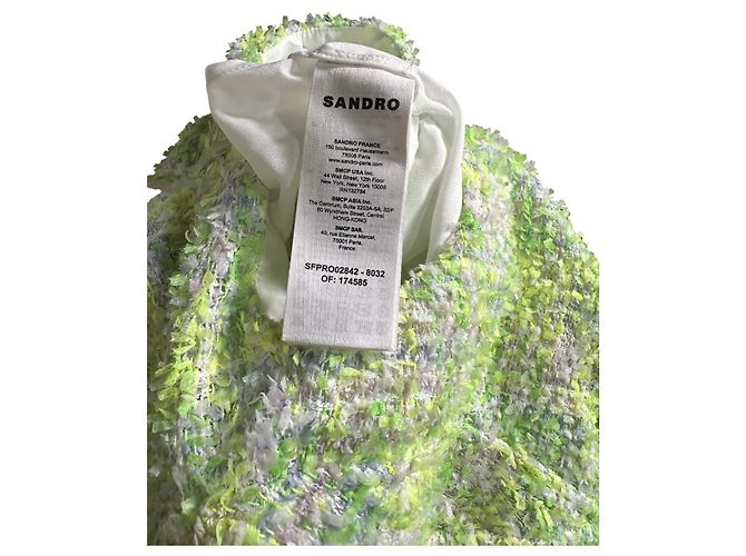 Sandro Tweed Minikleid grün Mehrfarben - Ansicht 10