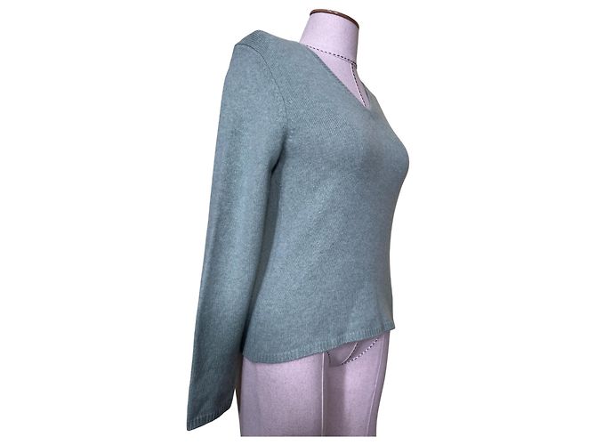 Maglione in cashmere verde Peter Hahn - vista 3