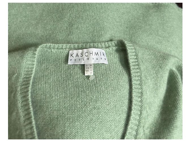 Maglione in cashmere verde Peter Hahn - vista 5