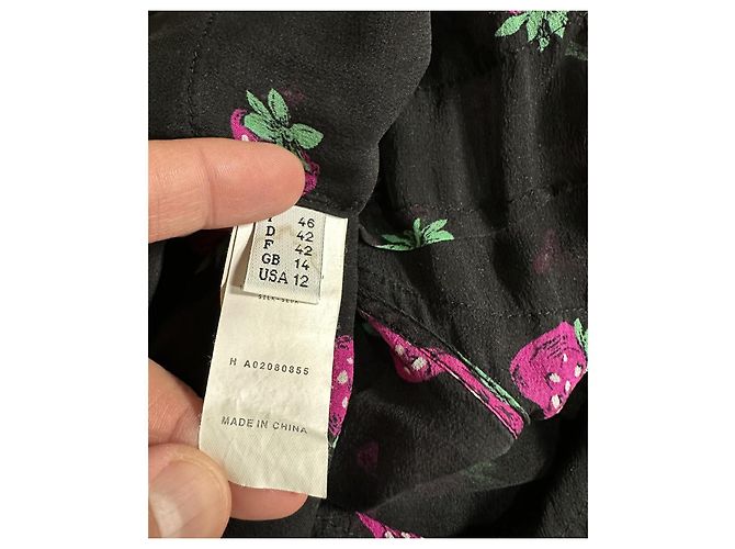 Top de seda Love Moschino morango Multicor - vista 5