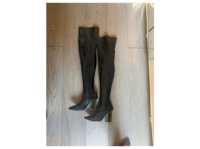 Botas Altas Zimmermann de Cuero Negro - vista 13
