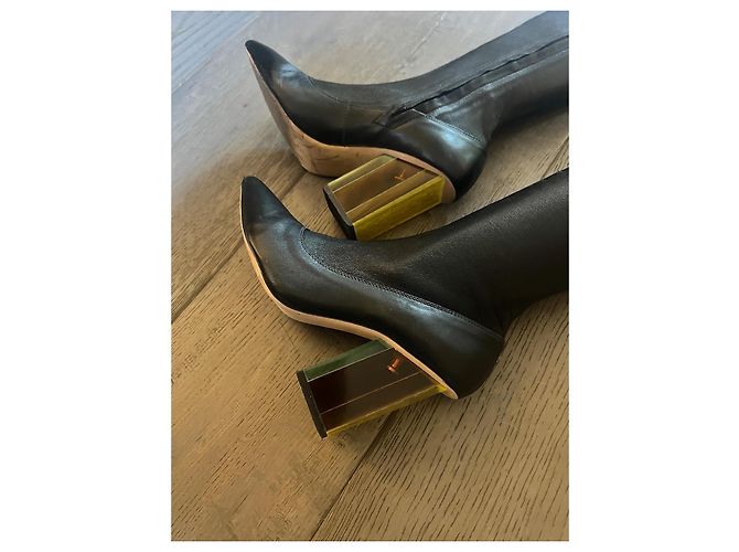 Botas Altas Zimmermann de Cuero Negro - vista 6