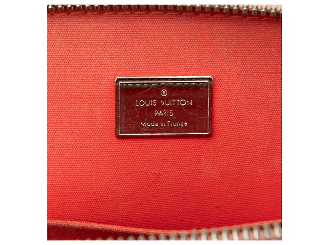 Louis Vuitton Alma BB in Vernis Monogram Arancione Jungle Dots Pesca - vista 5