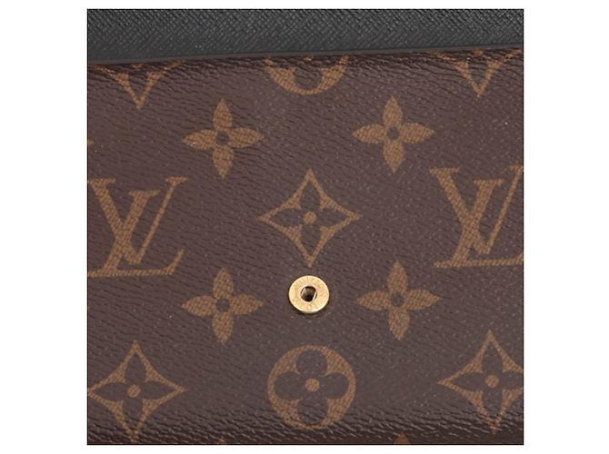 Cartera larga Sarah Reverse Monograma Marrón Louis Vuitton Castaño - vista 12