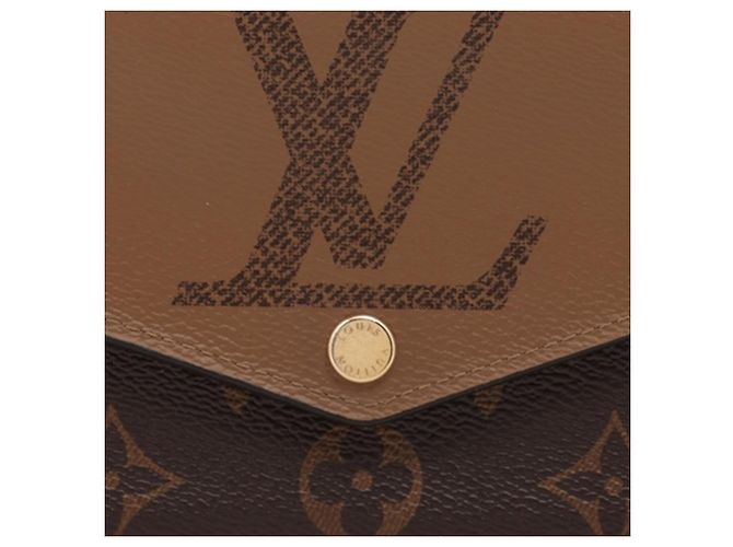 Cartera larga Sarah Reverse Monograma Marrón Louis Vuitton Castaño - vista 13