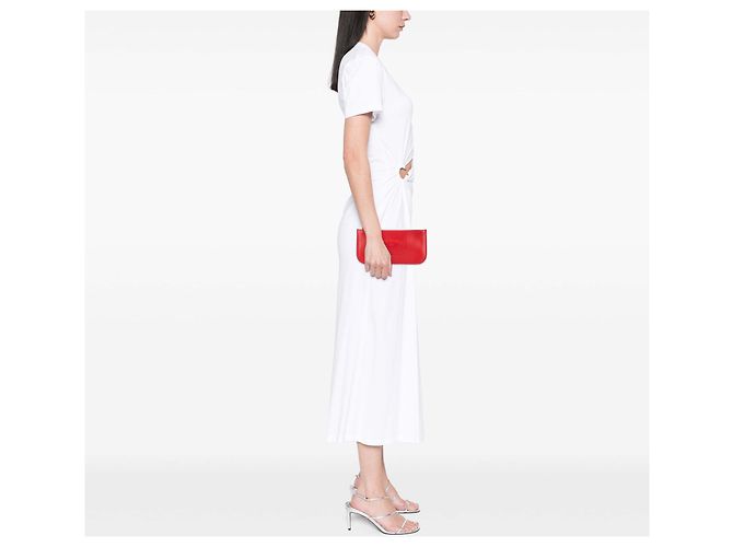 Pochette in pelle rossa Gucci - vista 11