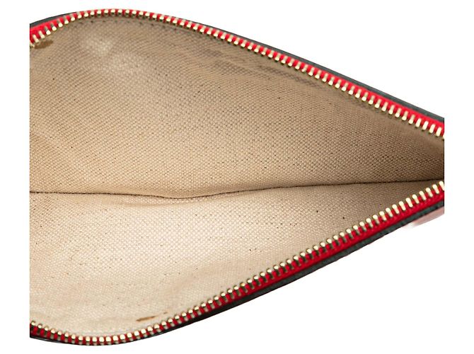Pochette in pelle rossa Gucci - vista 4