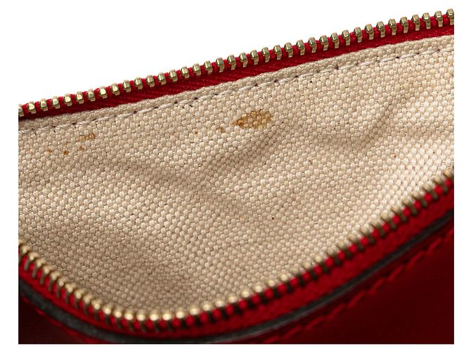 Pochette in pelle rossa Gucci - vista 5