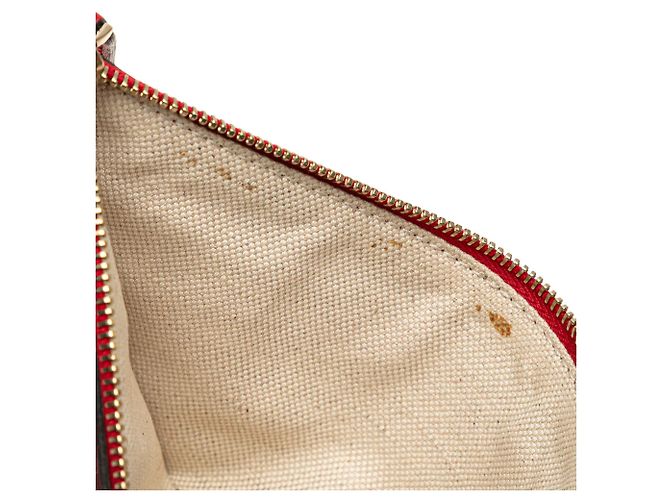 Pochette in pelle rossa Gucci - vista 6